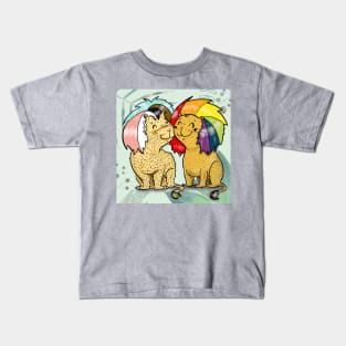 Gay lion couple Kids T-Shirt